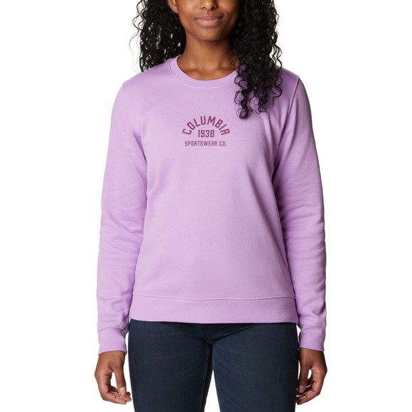 Columbia Women's Sweatshirt Purple Letter Print, X-Small - Picture 1 of 12